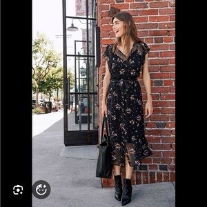 Amour Vert Marianna Chiffon Dress in Finnish Floral